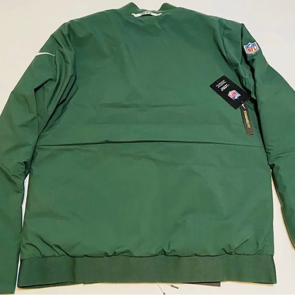 New York Jets Onfield Apparel Soft Shell Green Bomber Jacket Sz:Medium NFL - Picture 10 of 12